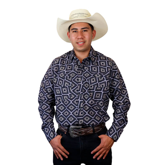 Camisa estampada para caballero WR905