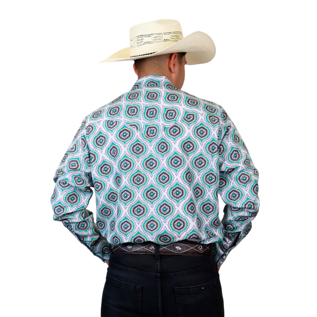 Camisa estampada para caballero WR902