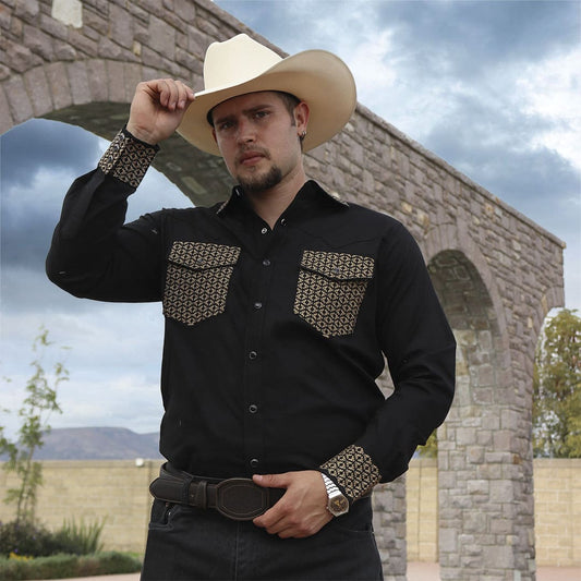 Camisa bordada para caballero WR801