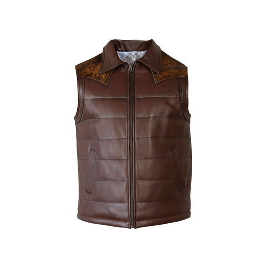 Chaleco de piel para caballero WR605