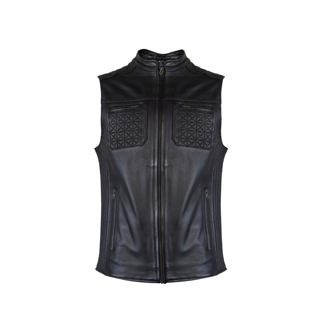 Chaleco de piel para caballero WR601