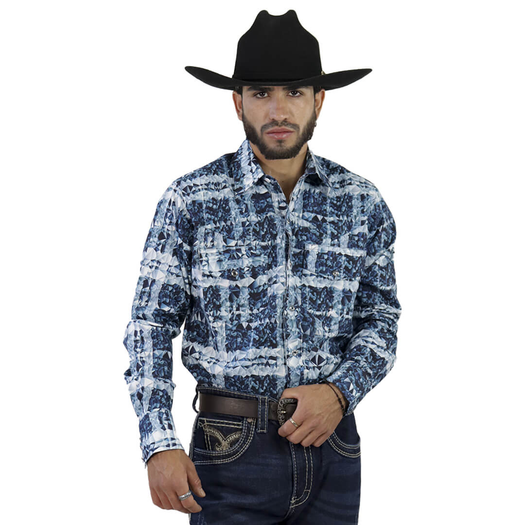 Camisa Estampada Para Caballero WL112