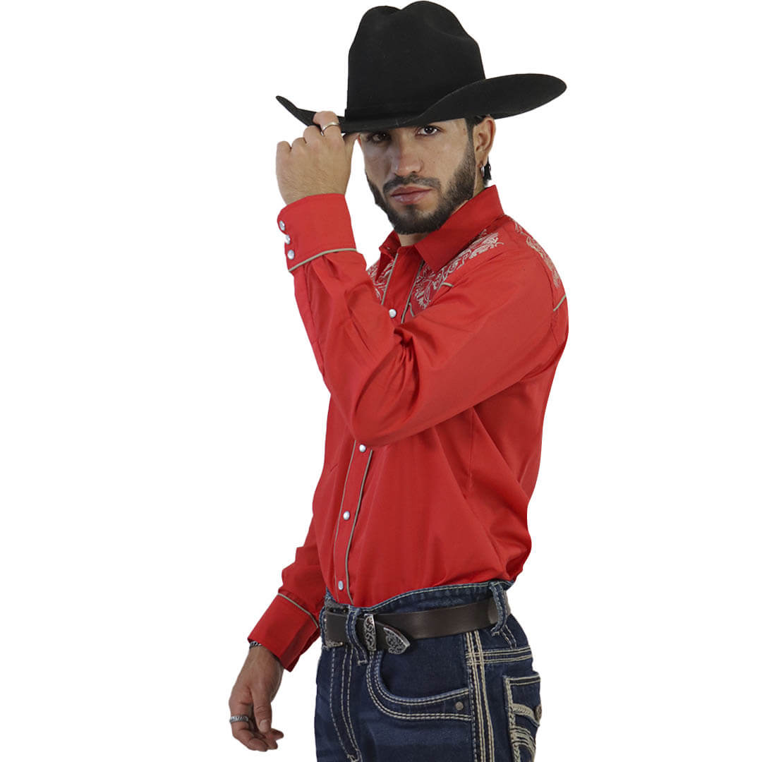 Camisa Bordada Para Caballero WL204
