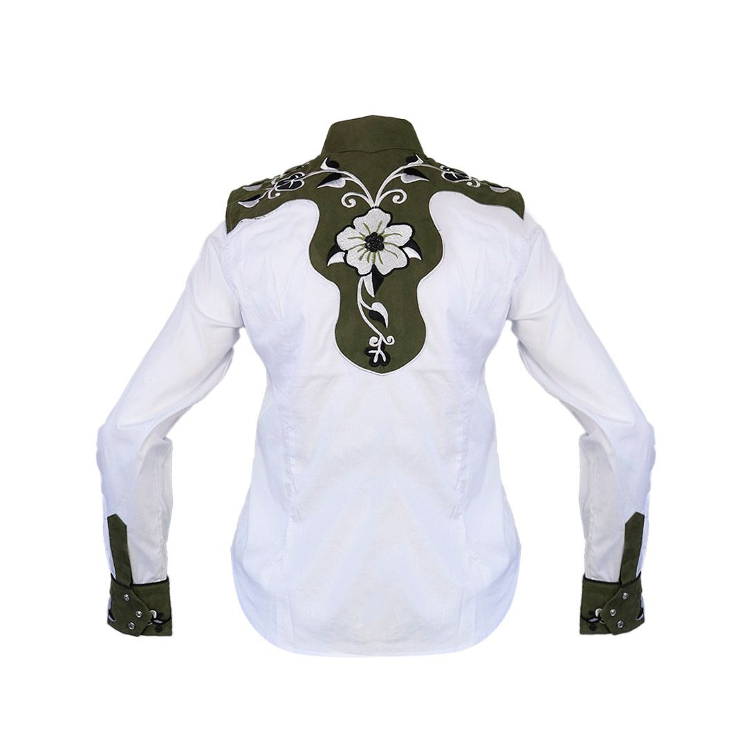 Camisa bordada para dama WR701