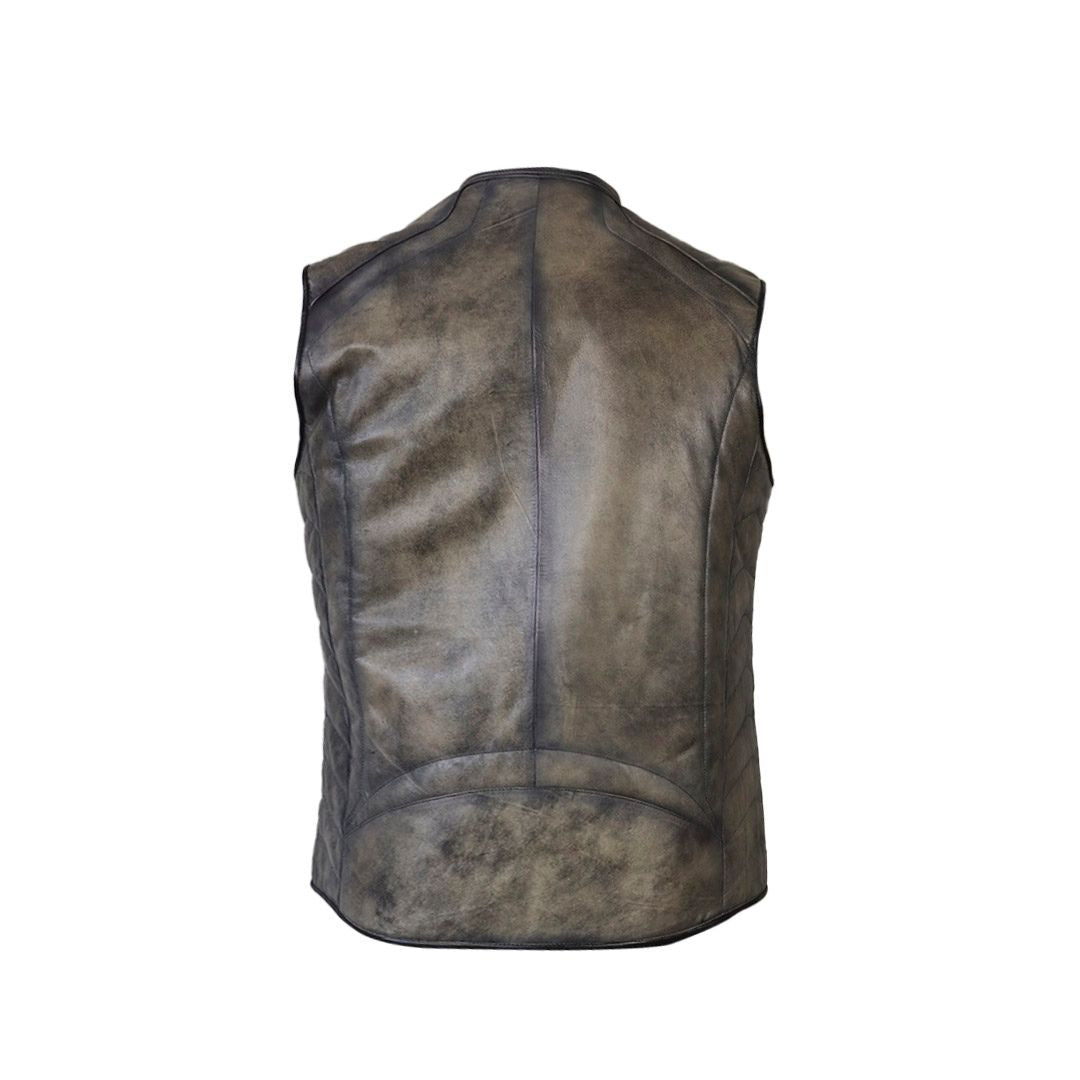 Chaleco de piel para caballero WR602