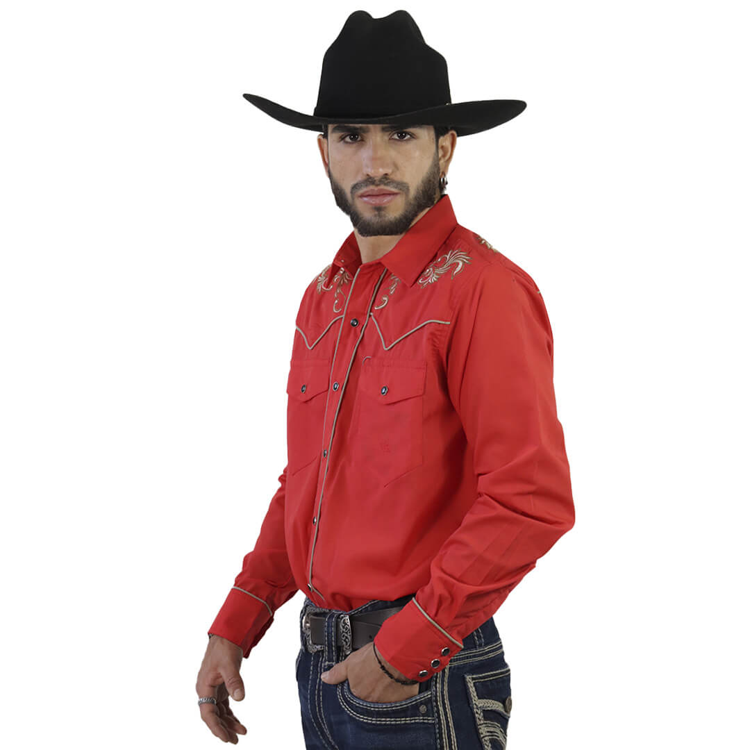 Camisa Bordada Para Caballero WL201