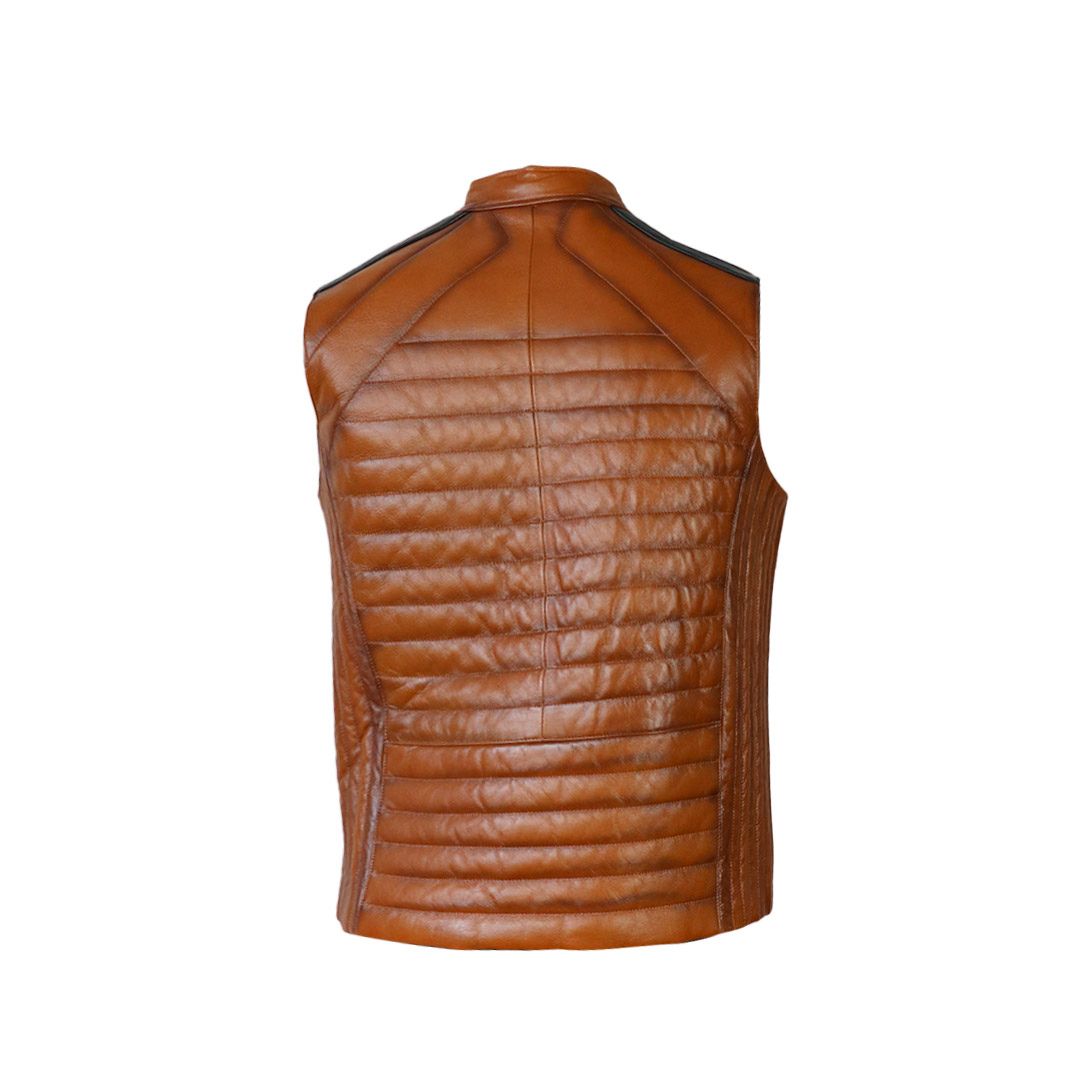 Chaleco de piel para caballero WR603