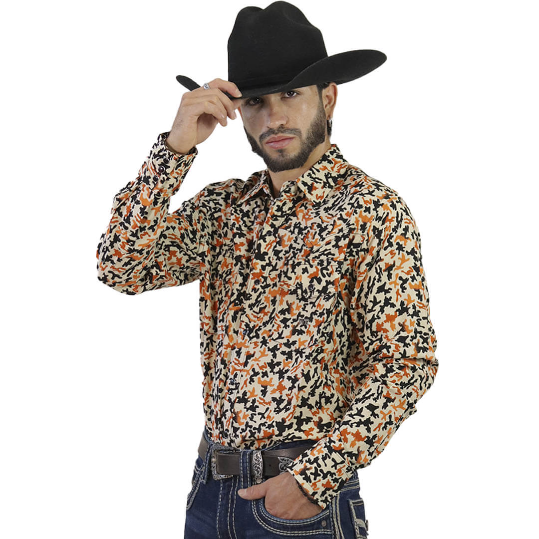 Camisa Estampada Para Caballero WL126