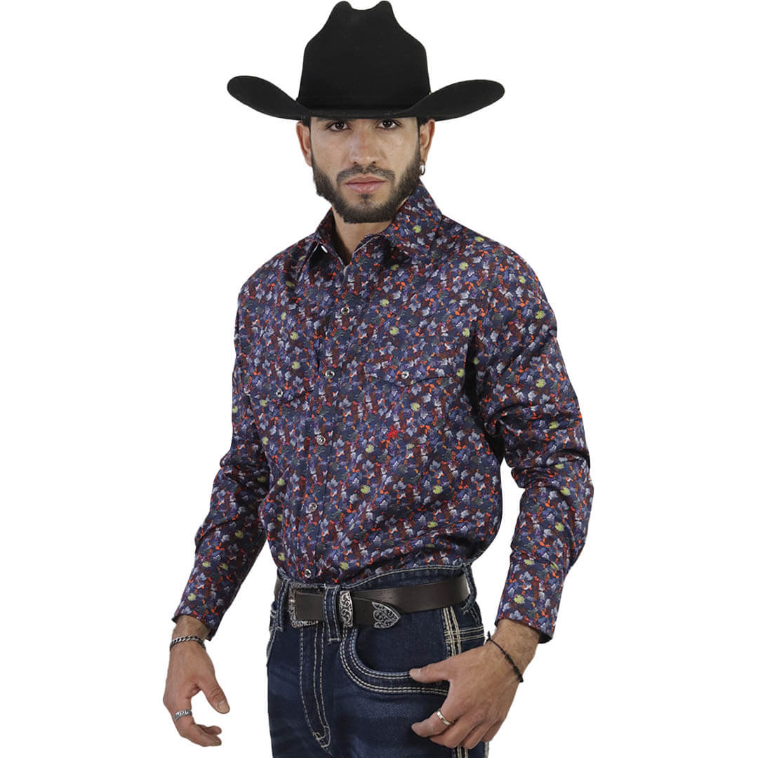 Camisa Estampada Para Caballero WL124