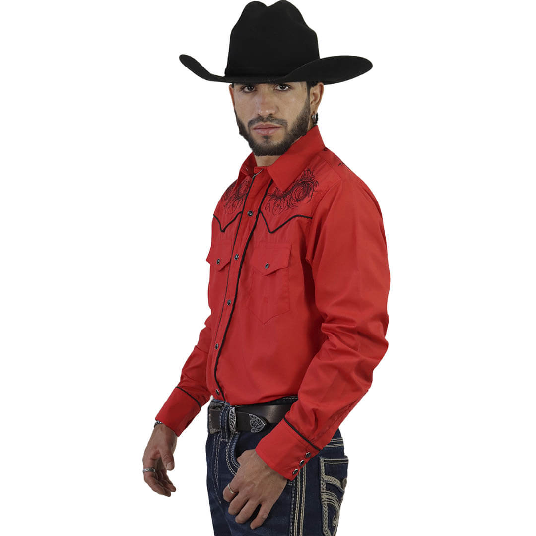 Camisa Bordada Para Caballero WL205