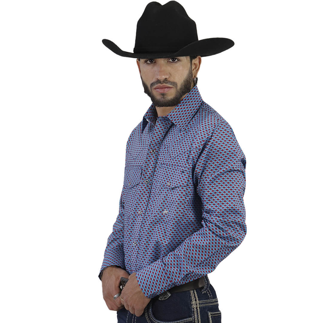 Camisa Estampada Para Caballero WL128