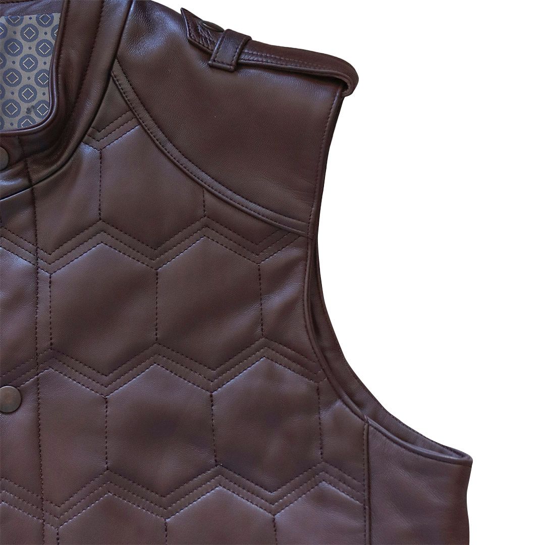Chaleco de piel para caballero WR604