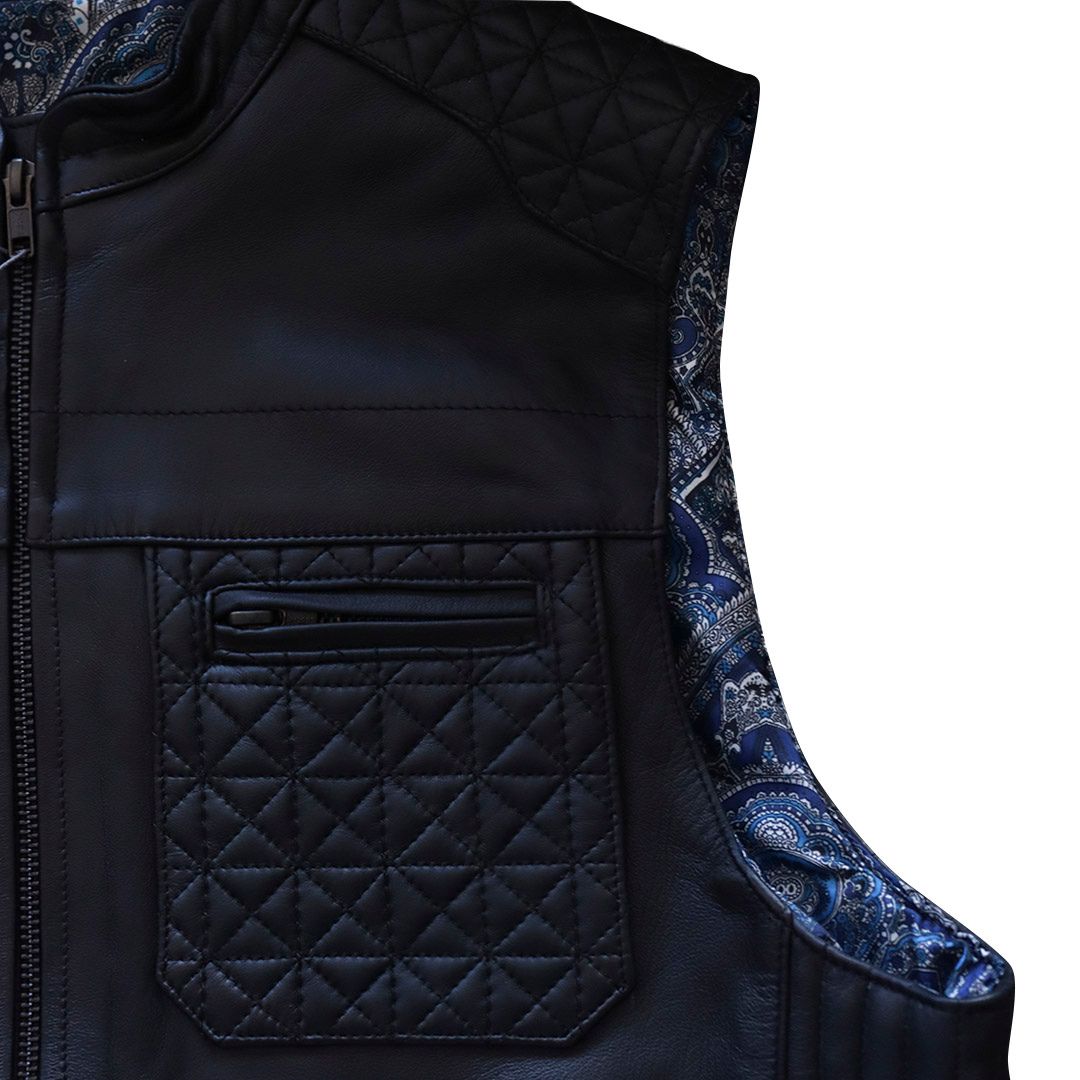 Chaleco de piel para caballero WR601