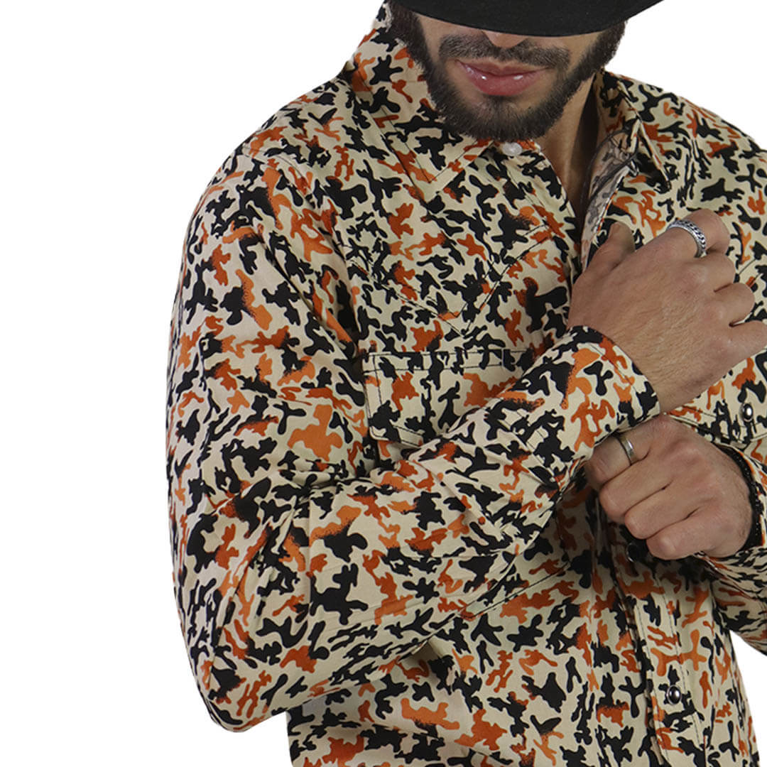 Camisa Estampada Para Caballero WL126