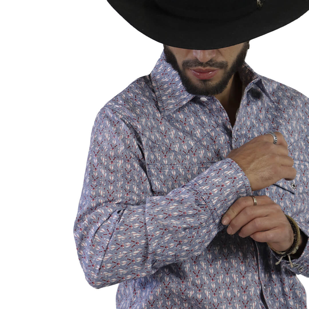 Camisa Estampada Para Caballero WL115