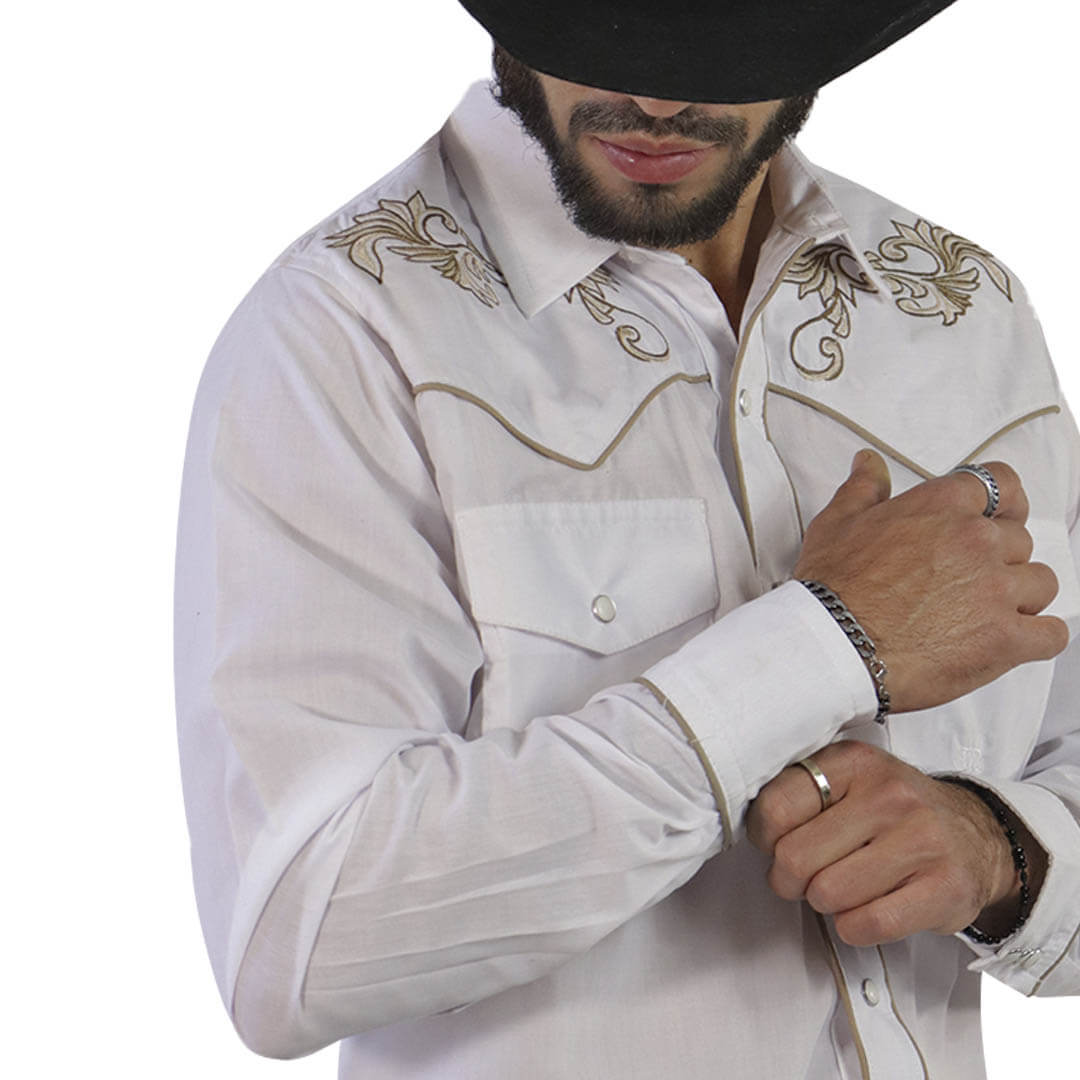 Camisa Bordada Para Caballero WL203