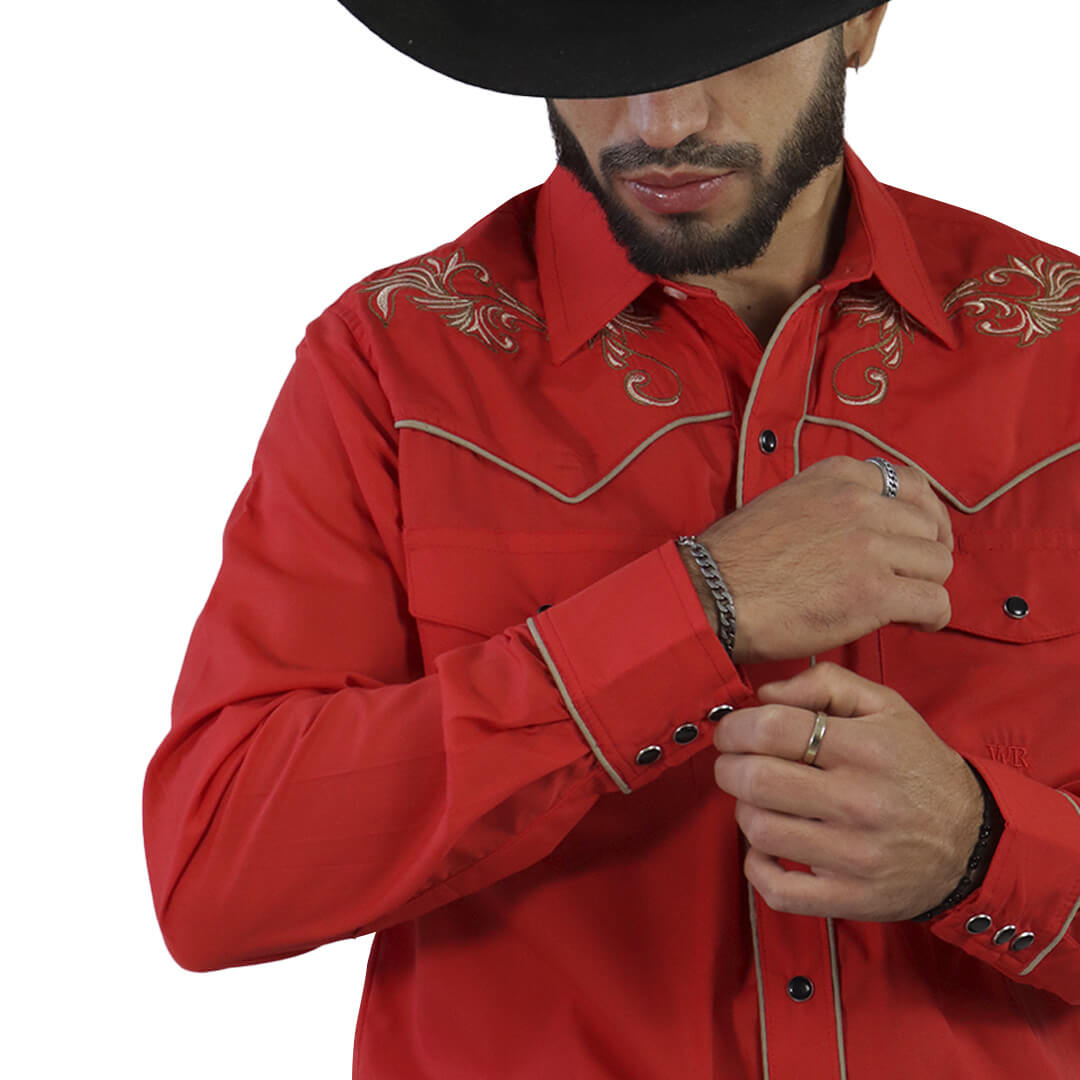 Camisa Bordada Para Caballero WL201