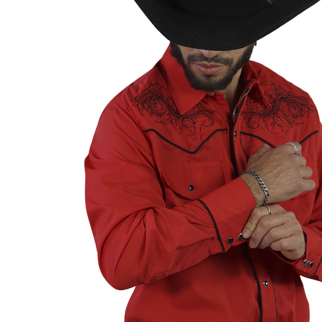 Camisa Bordada Para Caballero WL205