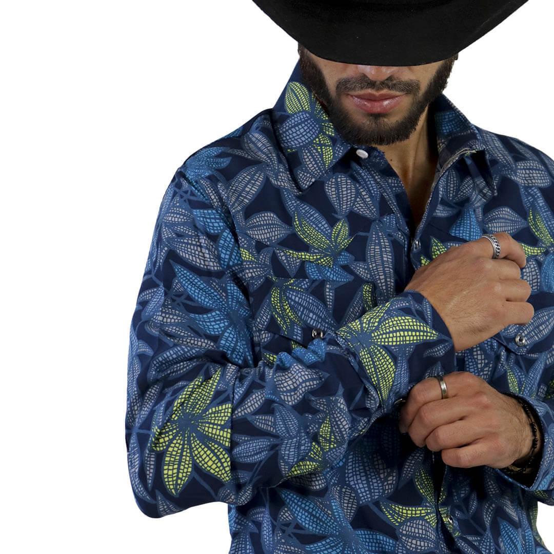 Camisa Estampada Para Caballero WL119