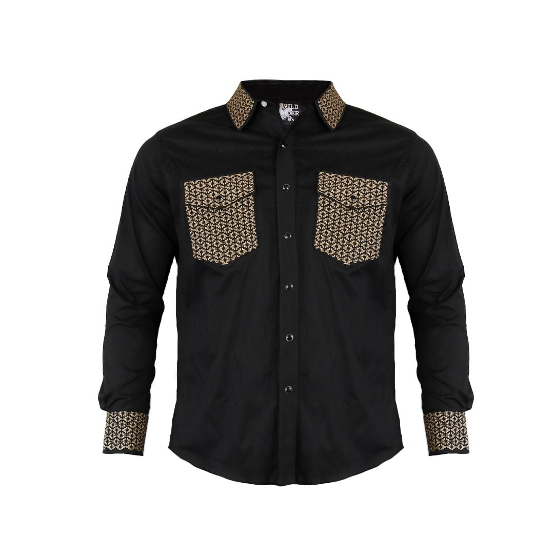 Camisa bordada para caballero WR801