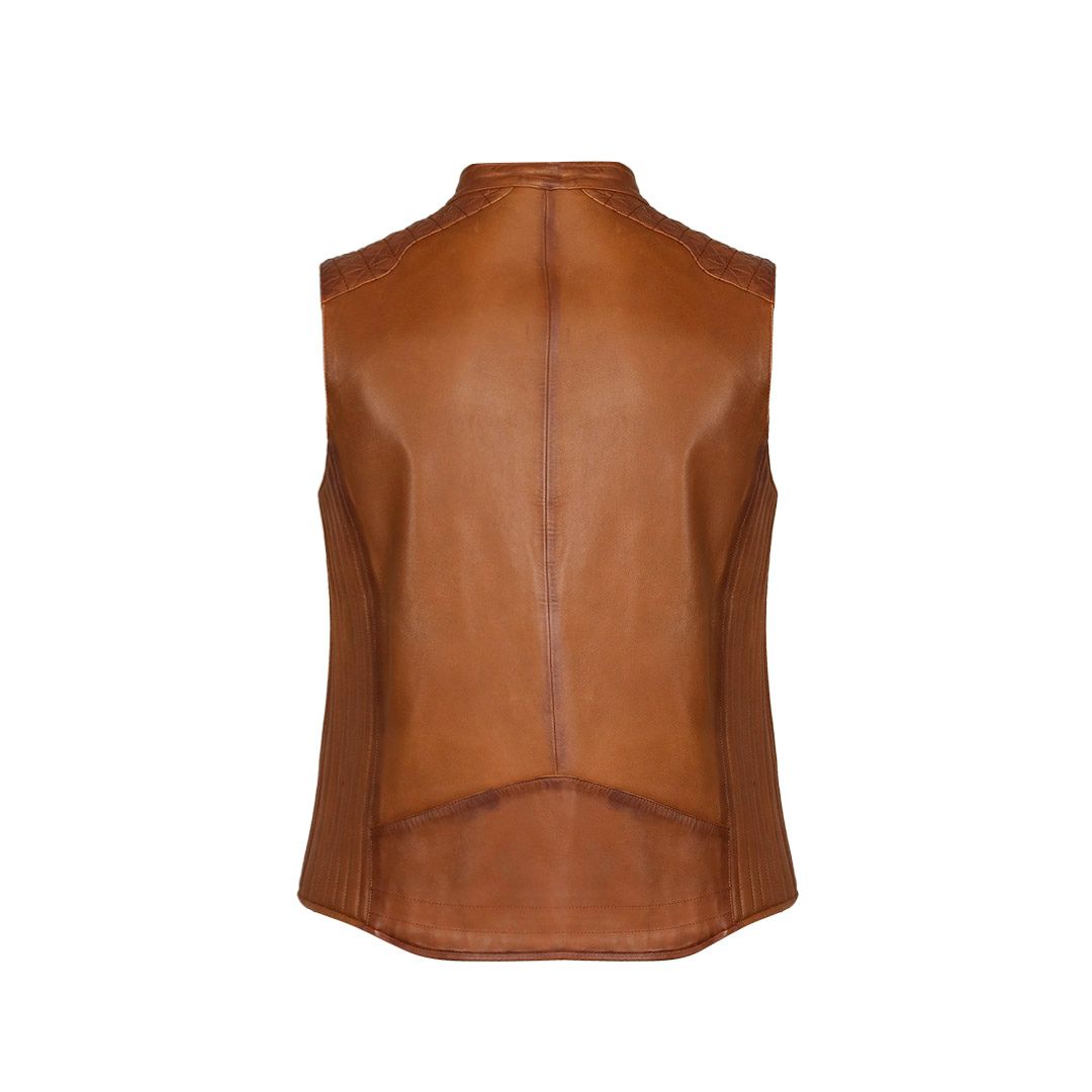 Chaleco de piel para caballero WR601