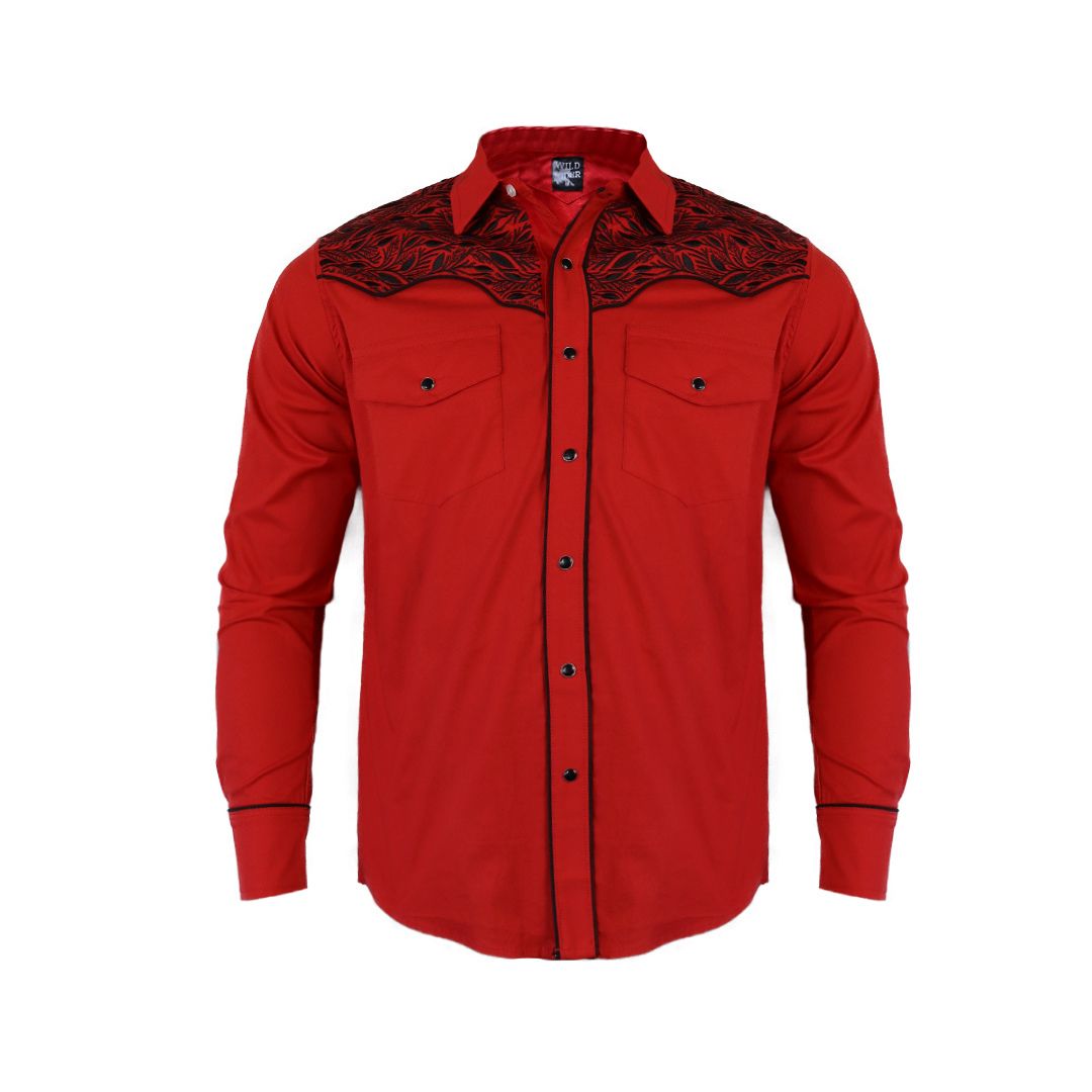 Camisa bordada para caballero WR802