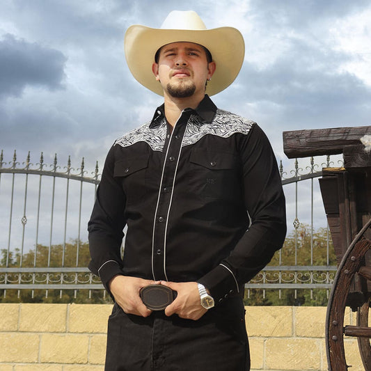Camisa bordada para caballero WR802
