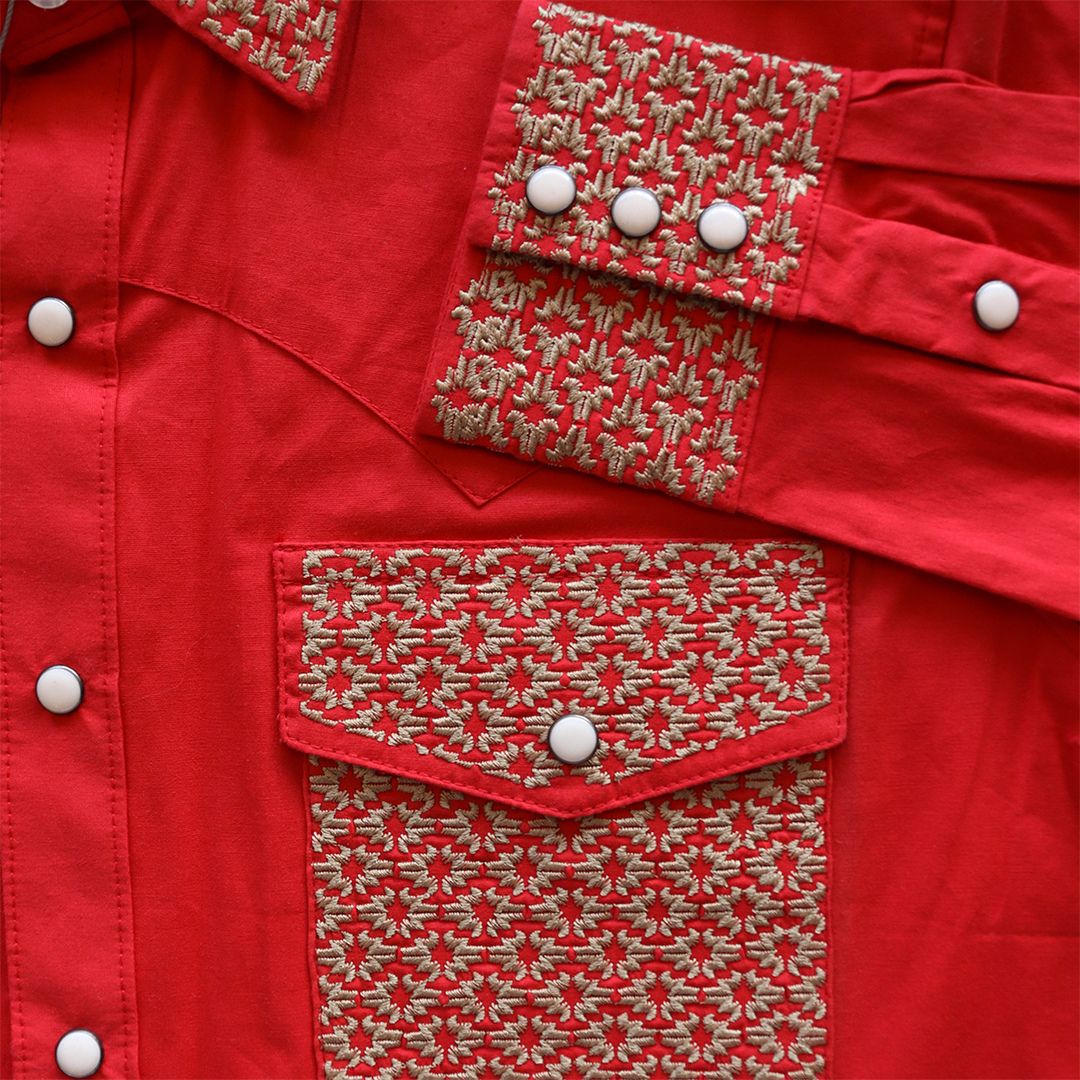 Camisa bordada para caballero WR801