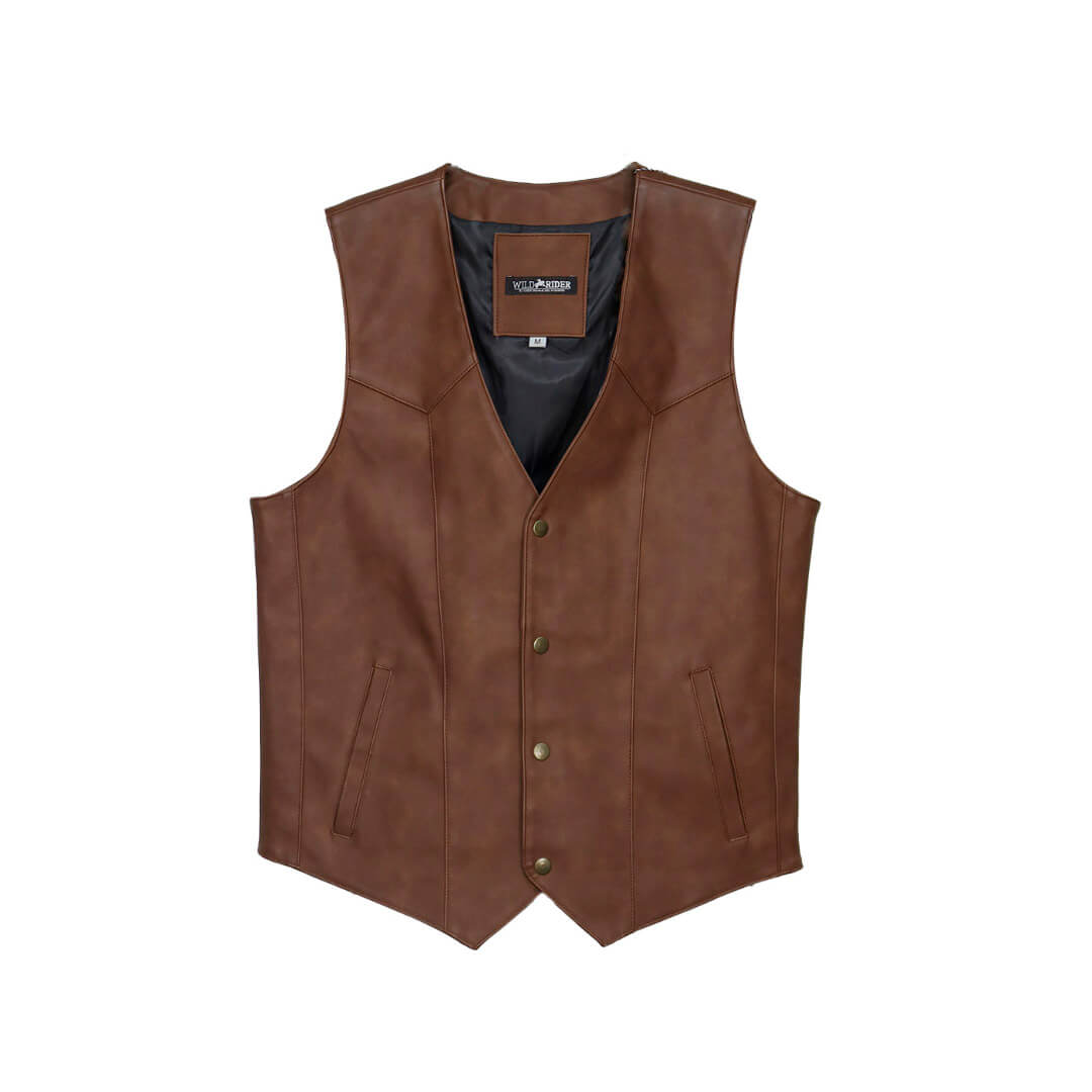 Chaleco de tacto piel para caballero WR611