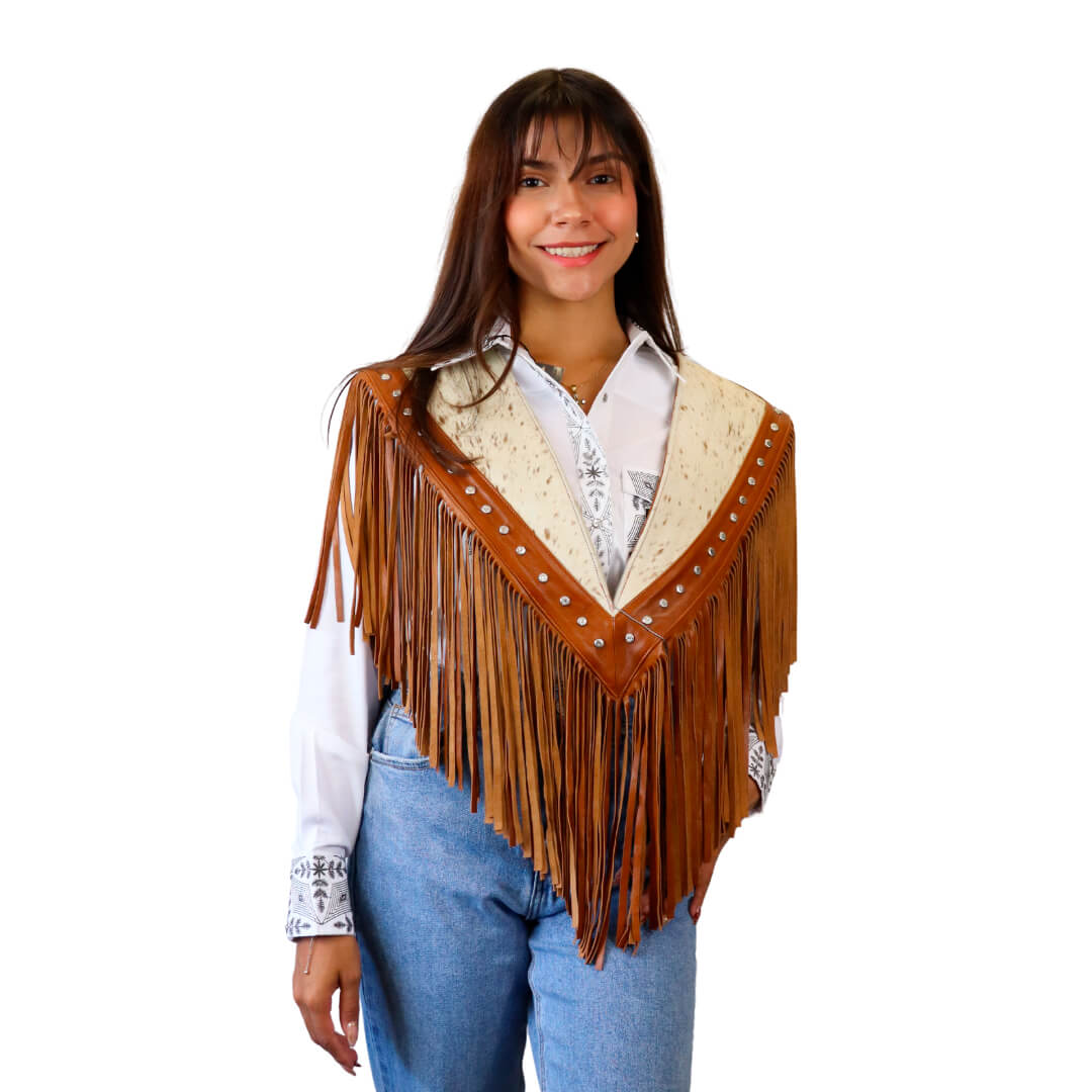 Poncho de piel para Dama WR351