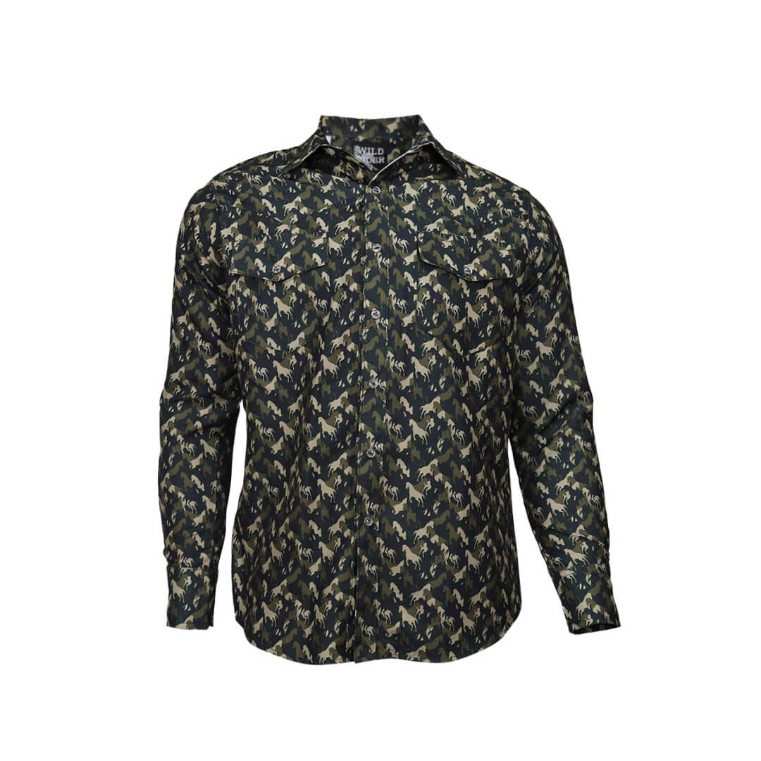 Camisa estampada para caballero WR904