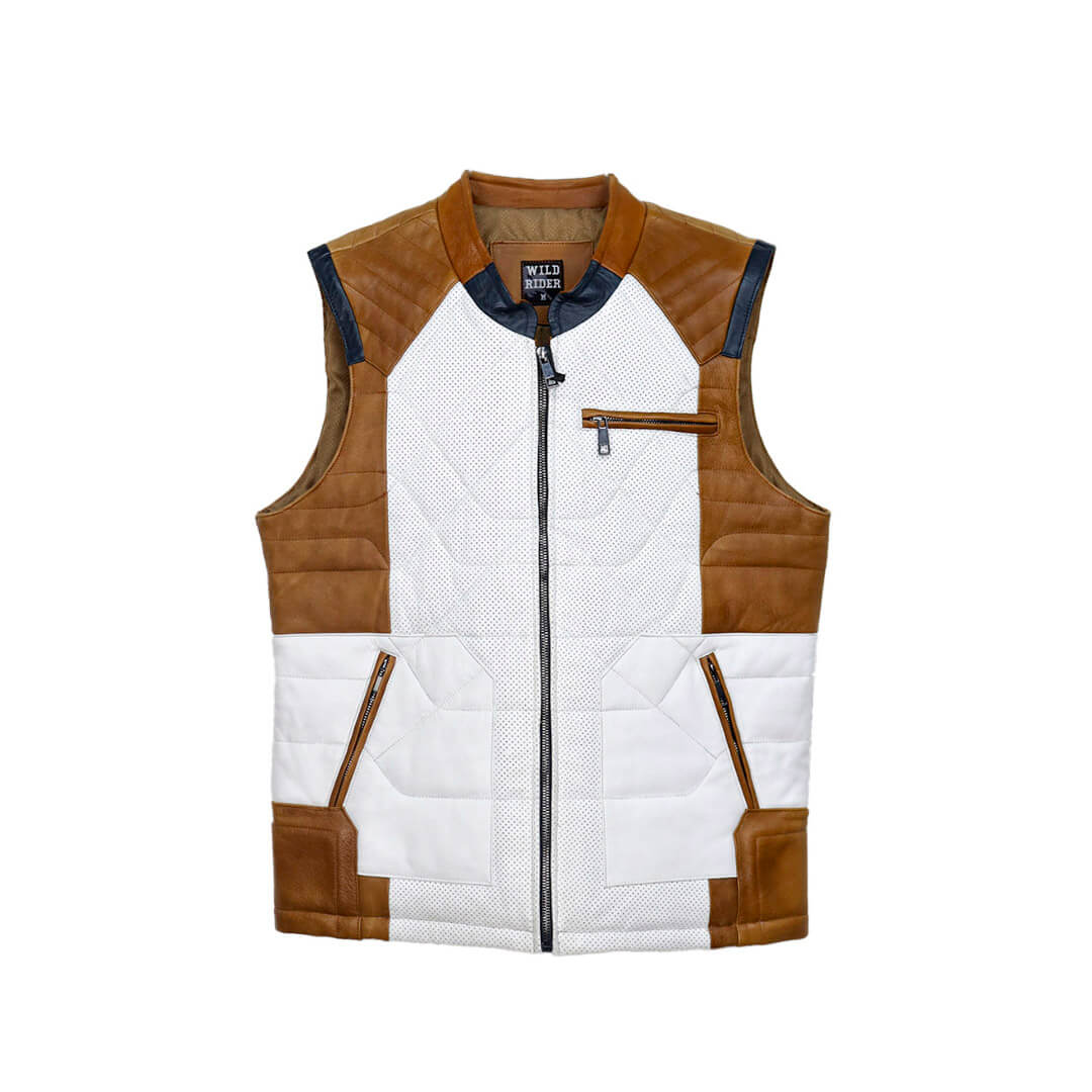 Chaleco de piel para caballero WR613