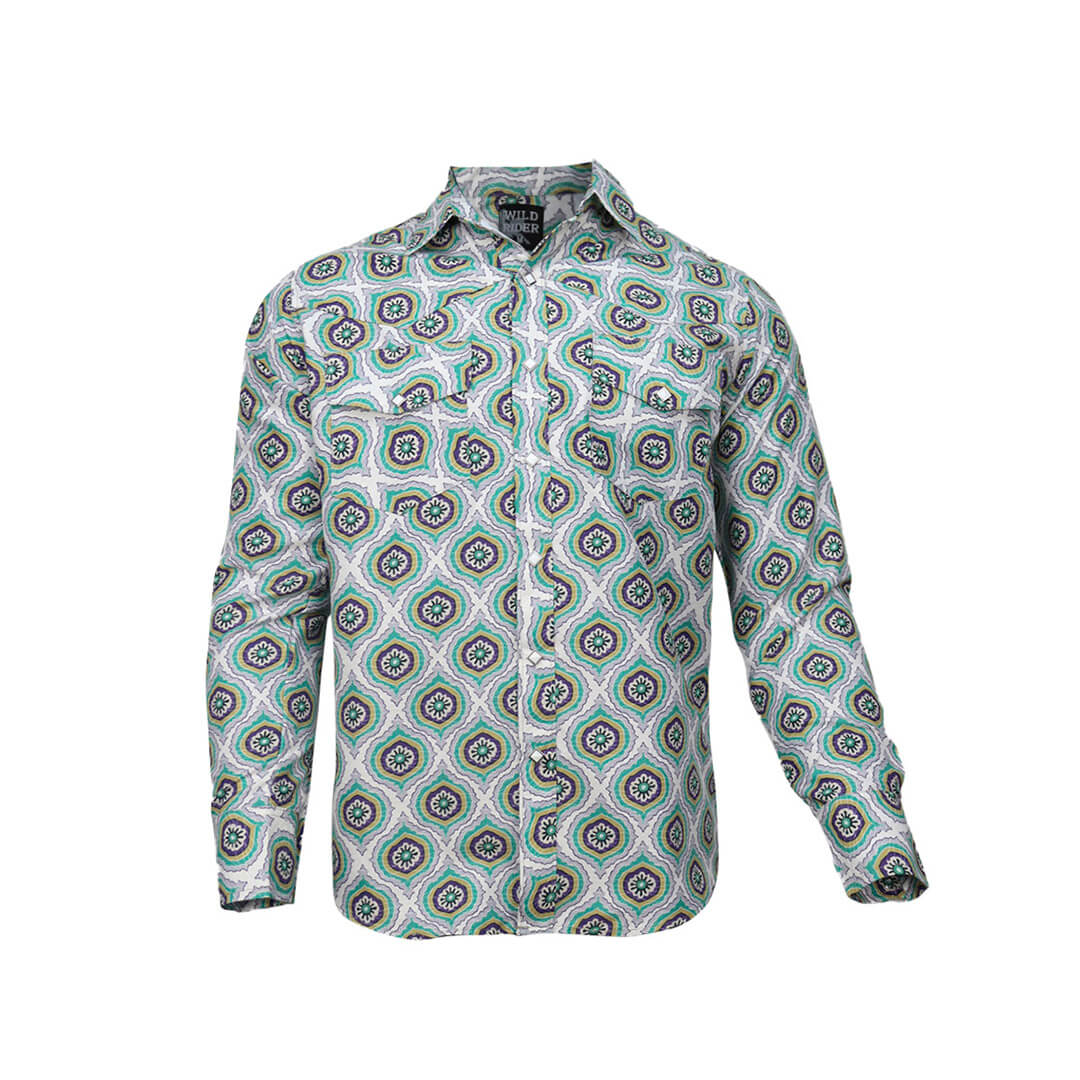Camisa estampada para caballero WR902