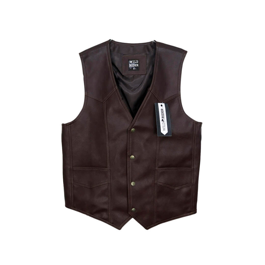 Chaleco de tacto piel para caballero WR612