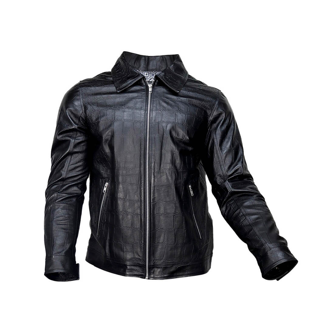 Chamarra de piel para caballero WR508