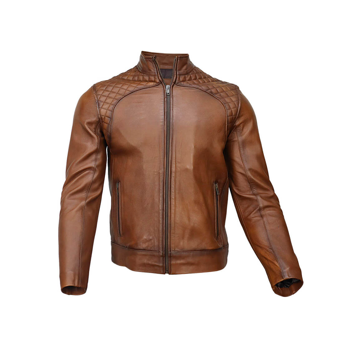 Chamarra de piel para caballero WR504