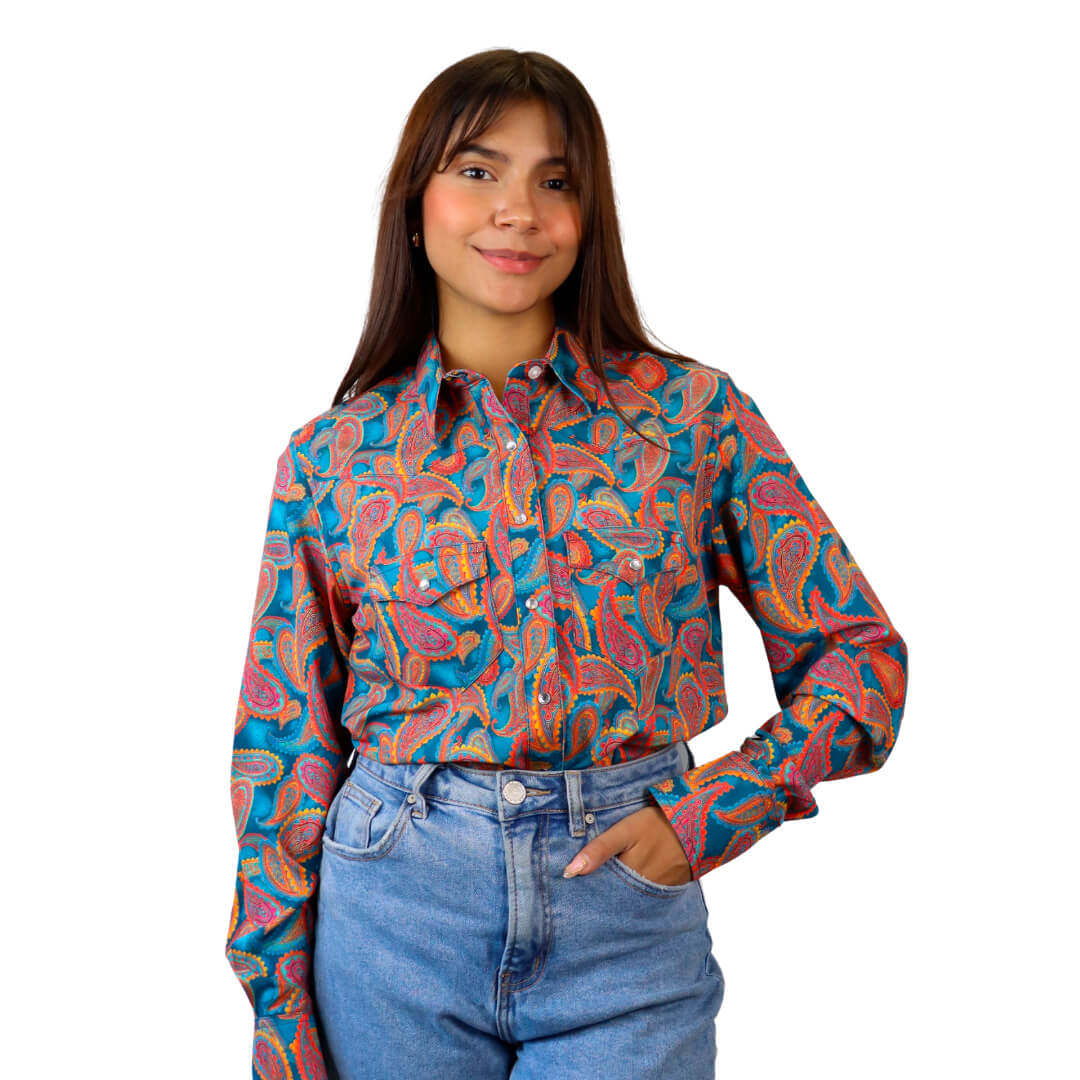 Camisa estampada para dama WR755