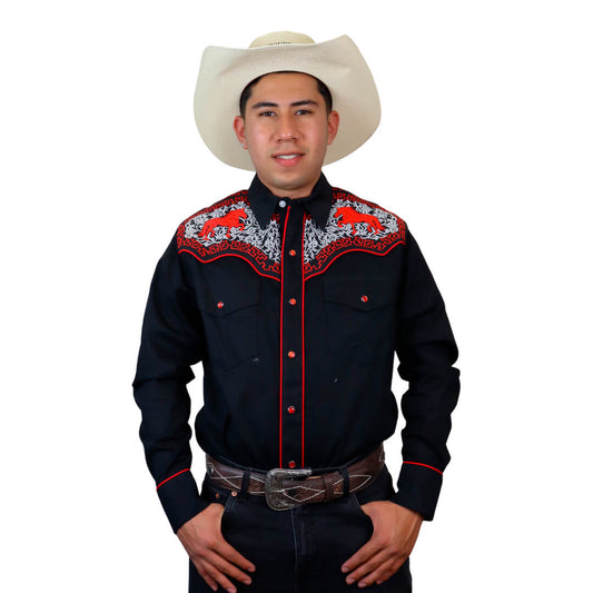 Camisa bordada para caballero WR807