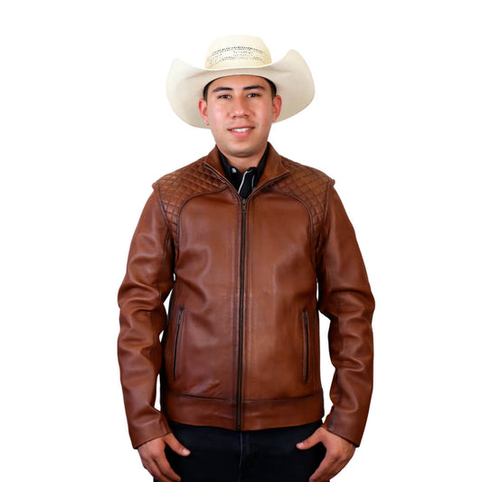 Chamarra de piel para caballero WR504