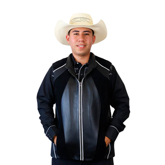 Chaleco de piel para caballero WR608