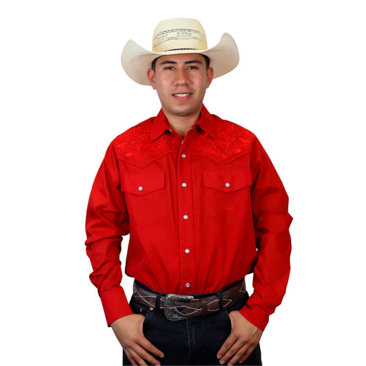 Camisa bordada para caballero WR809
