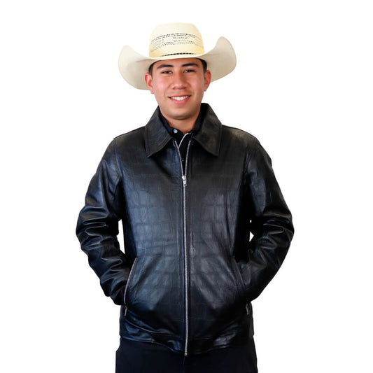 Chamarra de piel para caballero WR508