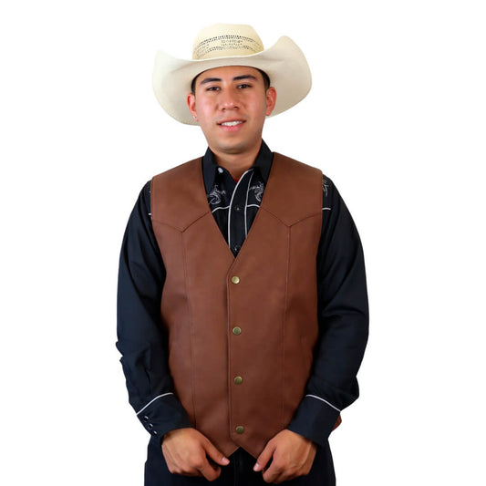 Chaleco de tacto piel para caballero WR611