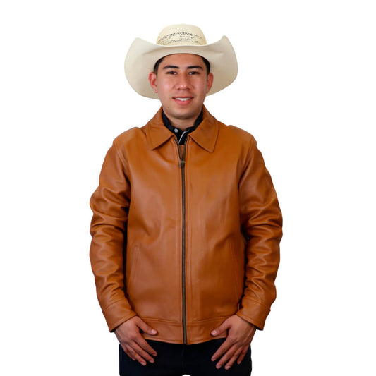 Chamarra de piel para caballero WR506