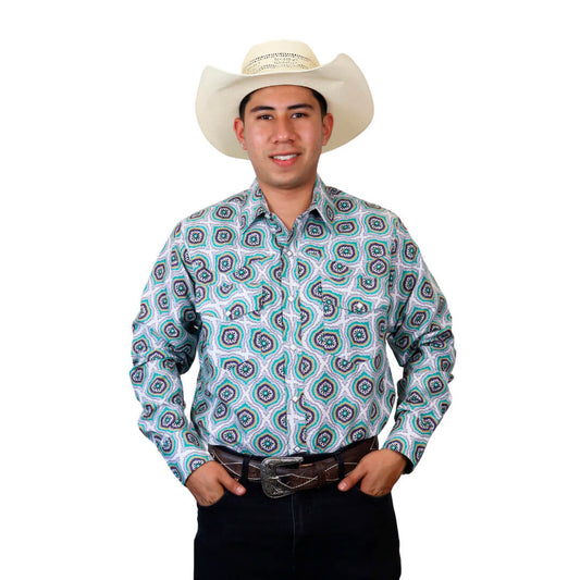 Camisa estampada para caballero WR902