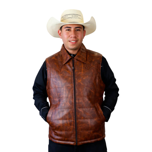 Chaleco de tacto piel para caballero WR614
