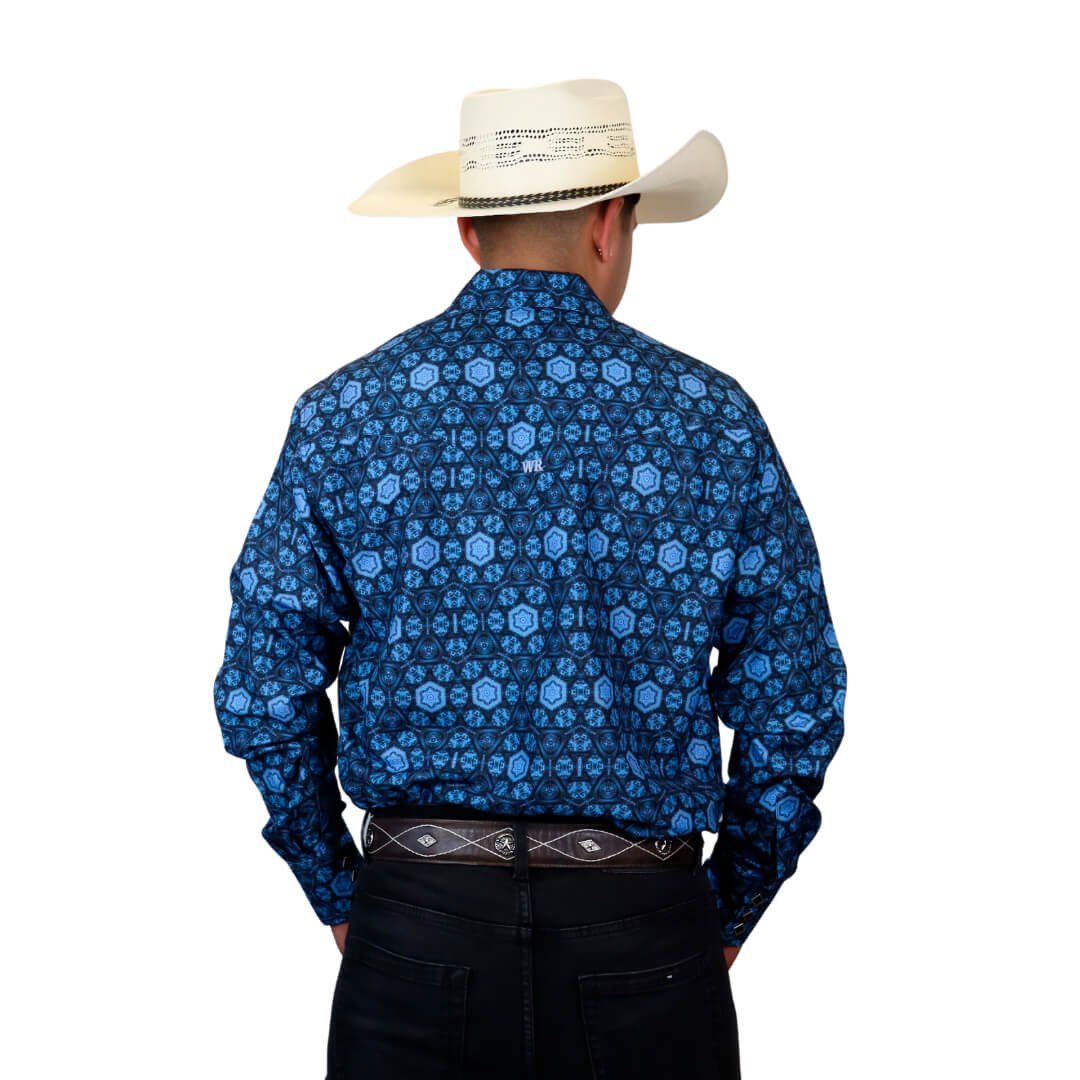 Camisa estampada para caballero WR901