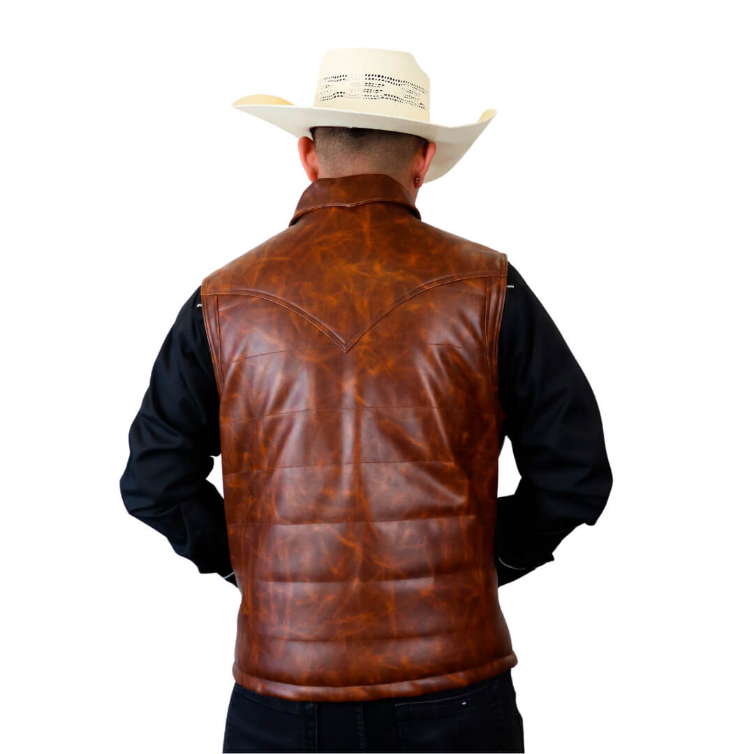 Chaleco de tacto piel para caballero WR614