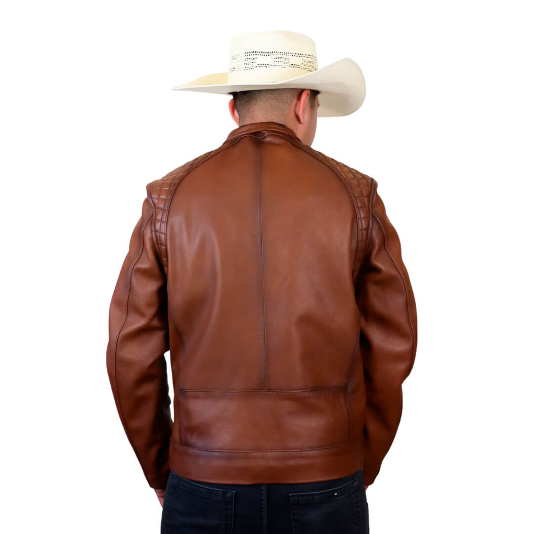 Chamarra de piel para caballero WR504