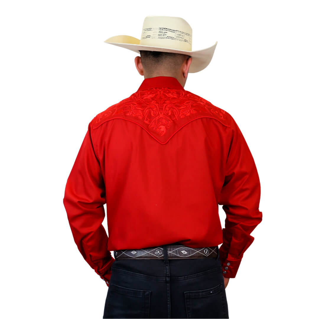 Camisa bordada para caballero WR809